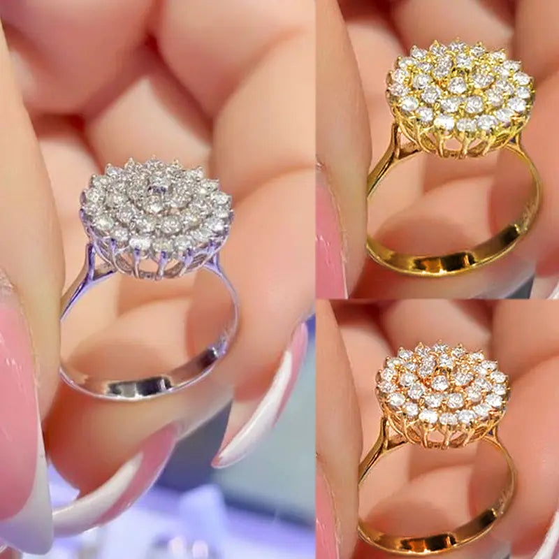 Geometric Ring with Full Diamond Alloy Design (Copia)